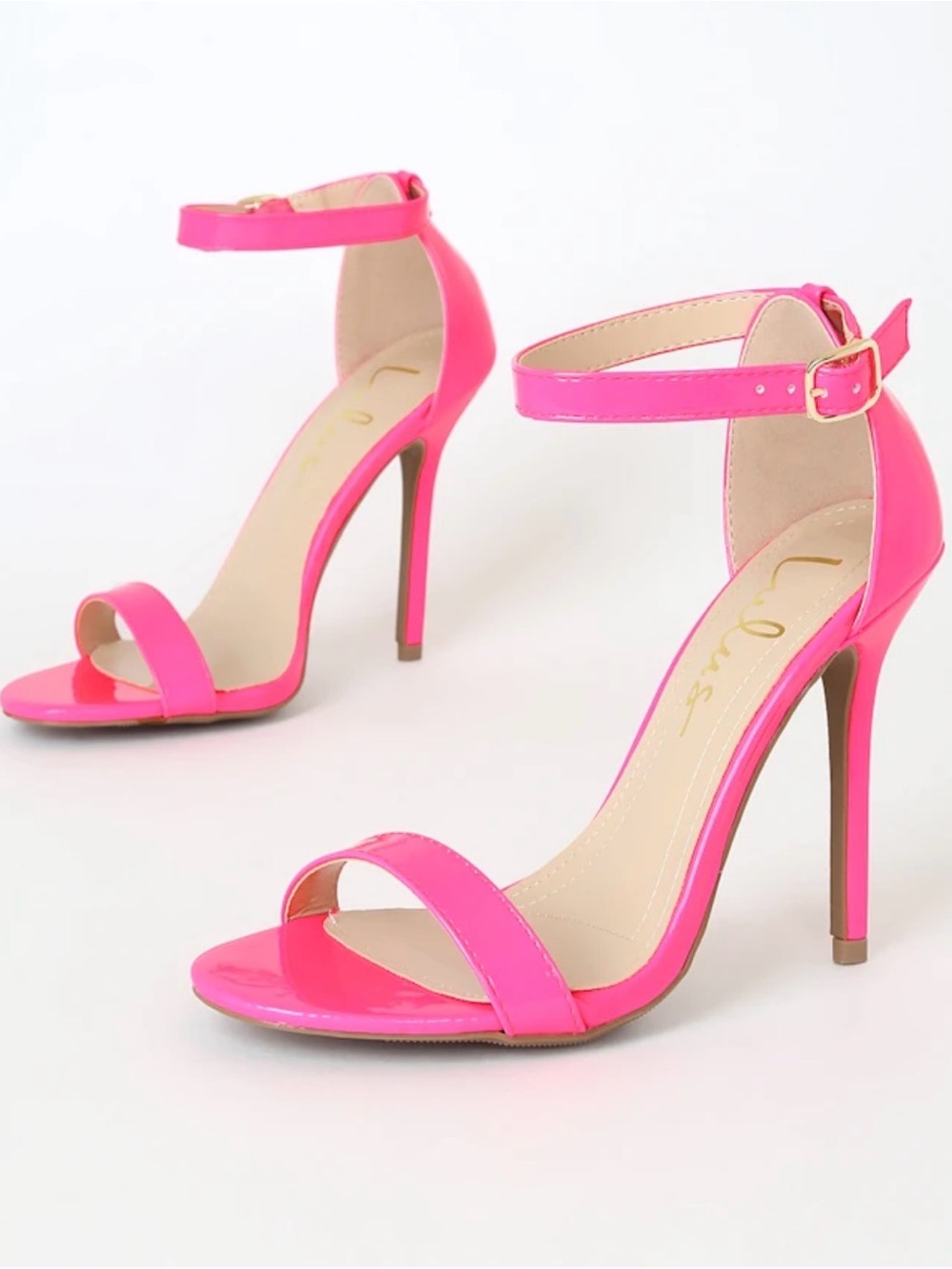 Lulus Hot Pink Ankle-Strap Stiletto Sandals - Women
